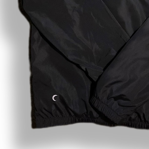 NWOT ZYIA Active Minimalist Hooded Black Bomber / Running Jacket sz XL - Picture 6 of 6